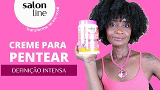 RESENHA DEFINIÇÃO INTENSA DA SALON LINE  CABELO CRESPO [upl. by Aiekam307]