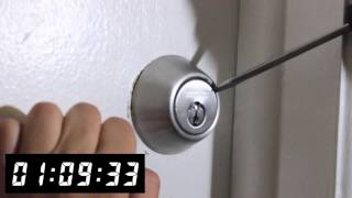 Drilling a Defiant Deadbolt  Front Range Locksmith [upl. by Kenweigh811]