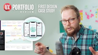 UX Portfolio Review First Case Study Junior UX Designer [upl. by Wyne]