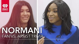 Normani Challenges Super Fan In Trivia About Herself  Fan vs Artist Trivia [upl. by Nivrem]