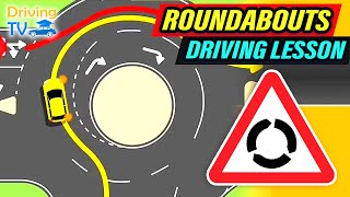 FULL DRIVING LESSON IN ROUNDABOUTS [upl. by Anirrehs]