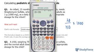 Calculating pediatric dosages using Clarks Rule [upl. by Aiuqat210]