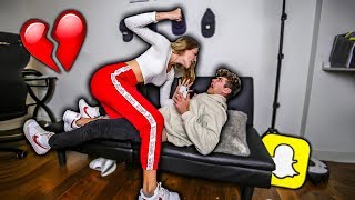 CAUGHT MY BOYFRIEND CHEATING ON SNAPCHAT PRANK [upl. by Eednyl]