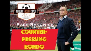 Ralf Rangnick  Intense amp Aggressive CounterPressing Rondo [upl. by Naujej]