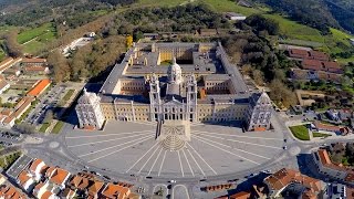 Mafra National Palace aerial view [upl. by Anaitit]