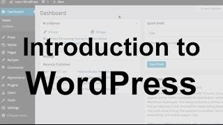 WordPress Tutorial 1 Introduction [upl. by Rushing879]