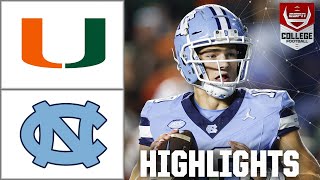 Miami Hurricanes vs North Carolina Tar Heels  Full Game Highlights [upl. by Reyam715]