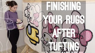 Finishing Your Rugs After Tufting Starter Guide [upl. by Eseekram265]