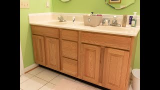 DIY Bathroom Vanity Makeover You Wont Believe the Difference [upl. by Anileva]