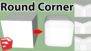 How To Use Round Corner Plugin In SketchUp [upl. by Ikairik]