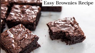 Easy Brownies Recipe [upl. by Ahsikcin868]