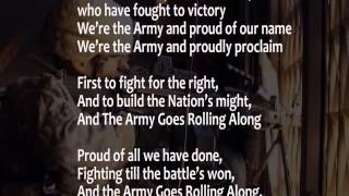 The Army Song with lyrics performed by The United States Army Band [upl. by Eimile213]