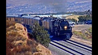 BIG BOY amp CONSIST UP 4014 IN BARSTOW CA amp HESPERIA CA [upl. by Enivid758]