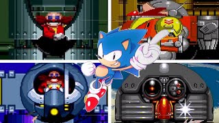 Sonic 1 2 3ampK CD amp Mania All Bosses No Damage [upl. by Kifar523]