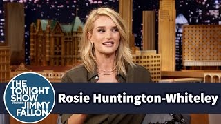 Rosie HuntingtonWhiteley Teaches Jimmy Cockney Slang [upl. by Karlie]