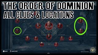 Assassins Creed Odyssey Ancients in the Order of Dominion  All Clues amp Locations [upl. by Odareg]