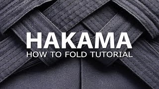 Aikido Tutorial How to fold a Hakama  Como doblar una Hakama [upl. by Roger]