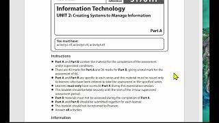 1 BTEC Level 3 Information Technology Unit 2 CSMI Martlepool College Intro Part A [upl. by Nawuj]