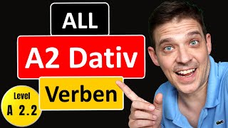 German Dative Verbs  ALL A2 Level Dative Verbs  YourGermanTeacher [upl. by Ynahpit865]