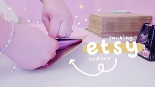 HOW TO PACKAGE ETSY ORDERS  Prints Enamel Pins amp More [upl. by Ela]