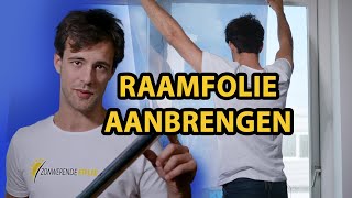 raamfolie aanbrengen uitleg [upl. by Firooc533]