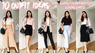 10 outfit ideas for workinterviewsinternships [upl. by Leicester]