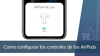 Cómo configurar los controles de los AirPods [upl. by Keener]