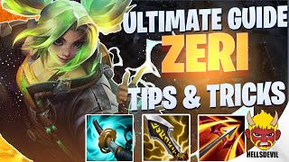 WILD RIFT ULTIMATE ZERI GUIDE  TIPS amp TRICKS  Guide amp Build [upl. by Cook]