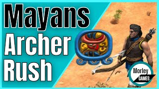 FAST AOE2 Mayan ARCHER Rush Build Order  22 Pop  Age of Empires 2 [upl. by Freytag]