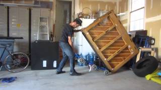 How to Move a 500 pound piano BY YOURSELF [upl. by Jeb984]