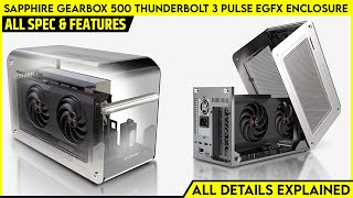 Sapphire GearBox 500 Thunderbolt 3 PULSE RX 6600 XT eGFX Solution Enclosure Launched  Review [upl. by Celinka]