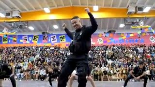 Cop Performs Farewell Dance to High School Students [upl. by Assilaj]