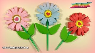 Cómo hacer FLORES DE PAPEL en 5 minutos 🌸🌼🌺 RECICLAJE [upl. by Marlyn]