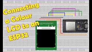 Connecting Colour LCD to ESP32 SPI ST7735 driver TFT Display NodeMCU 32 [upl. by Delmer]