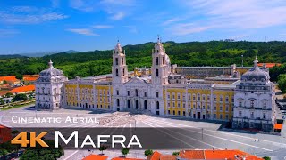 MAFRA 🇵🇹 Drone Aerial 4K  National Palace UNESCO  PORTUGAL Palácio Nacional de Mafra [upl. by Ainatnas]