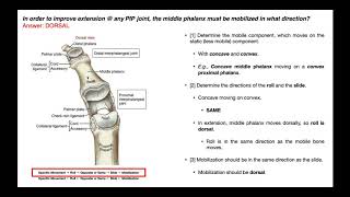 Interphalangeal Joint Mobilizations with ConvexConcave Rules [upl. by Lilith]