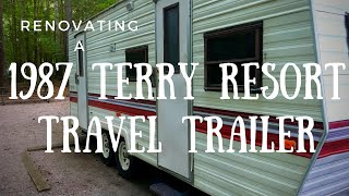 1987 Terry Resort Fleetwood Travel Trailer Walkaround [upl. by Thomson]