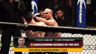 UFC 171 Hendricks vs Lawler By the Numbers [upl. by Etnasa125]