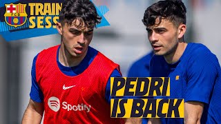 PEDRI RETURNS TO TRAINING 🔥💪 [upl. by Newcomer]