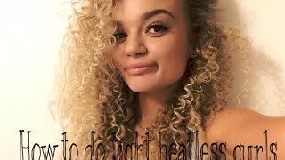 How to do tight heatless curls [upl. by Haag]