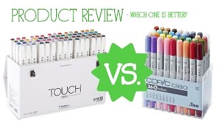 TOUCH VS COPIC Brush Tip  Which One is Better [upl. by Amilah]