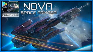 NOVA SPACE ARMADA Gameplay 🚀 Real Time Strategy SciFi Space Builder Game  AndroidiOS Walkthrough [upl. by Khan759]