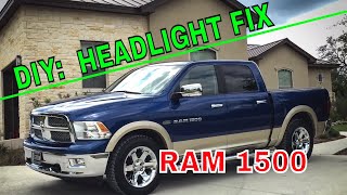 HOW TO Ram 1500 Headlight bulb replacement [upl. by Lyon]