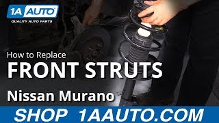 How to Replace Front Struts 0914 Nissan Murano [upl. by Abroms]