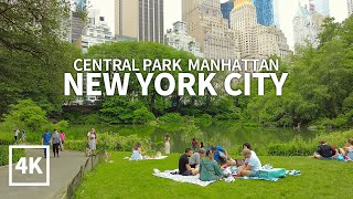 4K NEW YORK CITY  Walking around Central Park Part1 Manhattan New York Travel USA  4K UHD [upl. by Edie]