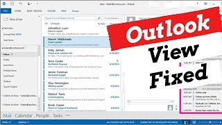 Fixed Outlook Inbox view suddenly changed [upl. by Mauricio364]