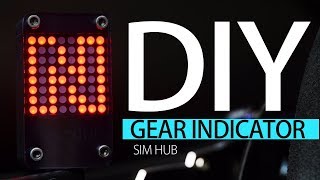 HOW TO MAKE A GEAR INDICATOR DISPLAY w SIM HUB DIY [upl. by Vig]