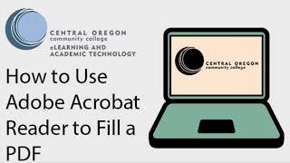 How to fill and sign a PDF using Adobe Acrobat Reader [upl. by Aldin]