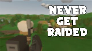 HOW TO NOT GET RAIDED Unturned Tips [upl. by Eudosia]