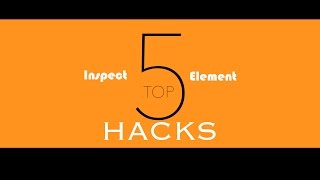 Top 5 BEST Inspect Element HACKS [upl. by Lavella]